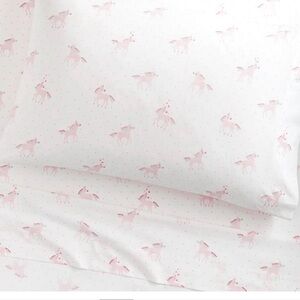 Crate&Barrel Unicorn Print Kids Bedding Set